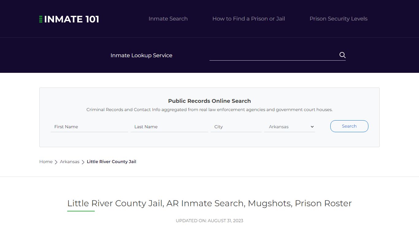 Little River County Jail, AR Inmate Search, Mugshots, Prison Roster
